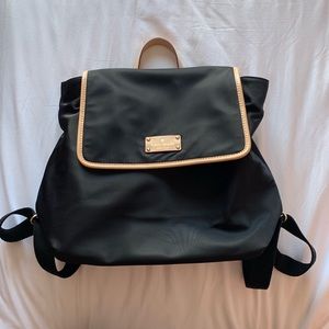 Kate Spade Neko Nylon Black with Pink Backpack
